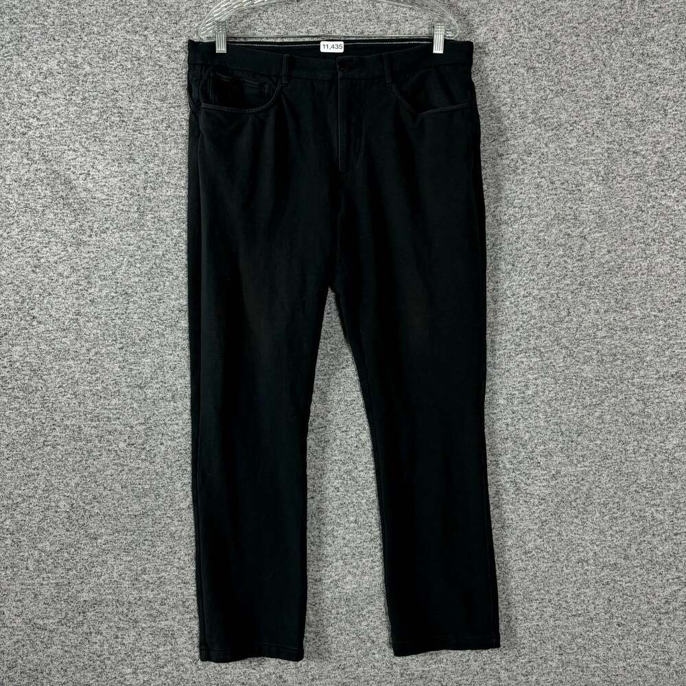 Radmor Golf Men's Size 35 Black Straight Leg Soft Cotton Straight Leg Pants